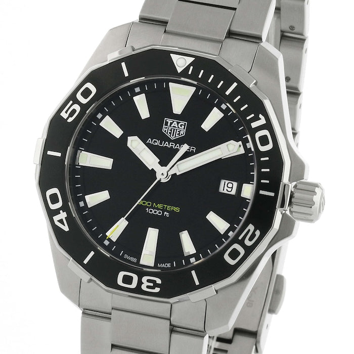Shop Authentic Tag Heuer Aquaracer Black Dial Watch for Men - WAY111A.BA0928 - Luxxuri