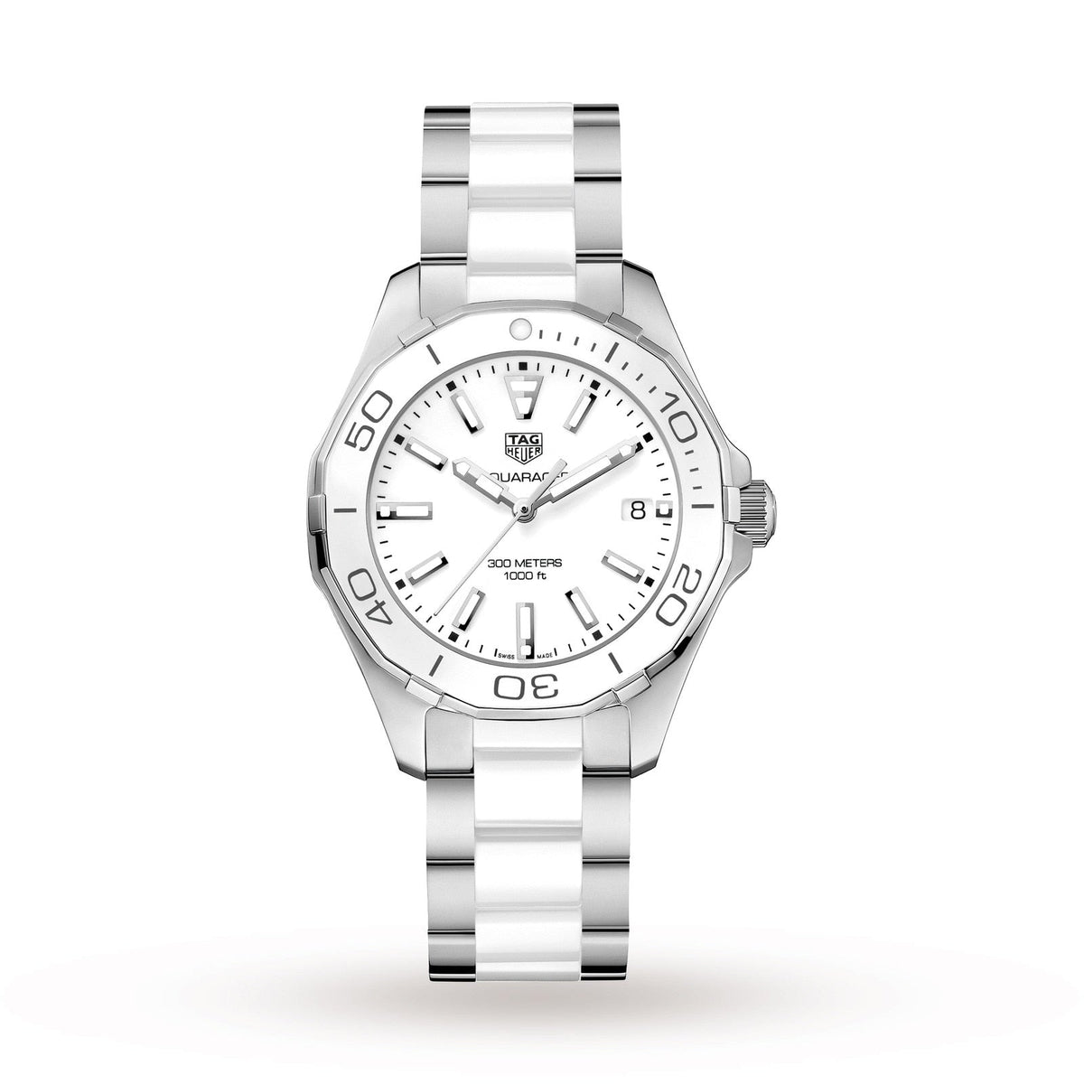 Shop Authentic Tag Heuer Aquaracer White Dial Watch for Women - WAY131B.BA0914 - Luxxuri