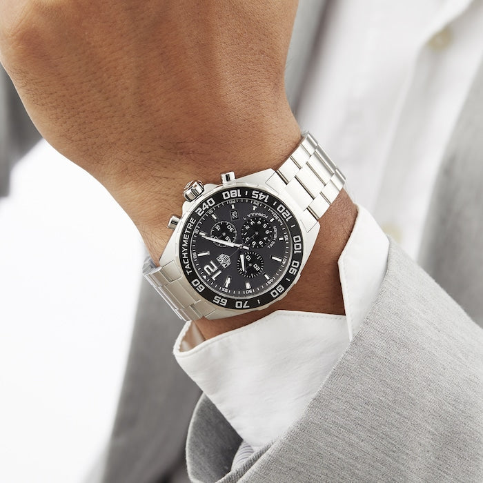 Shop Authentic Tag Heuer Formula 1 Anthracite Dial Silver Steel Strap Watch for Men - CAZ1011.BA0842 - Luxxuri