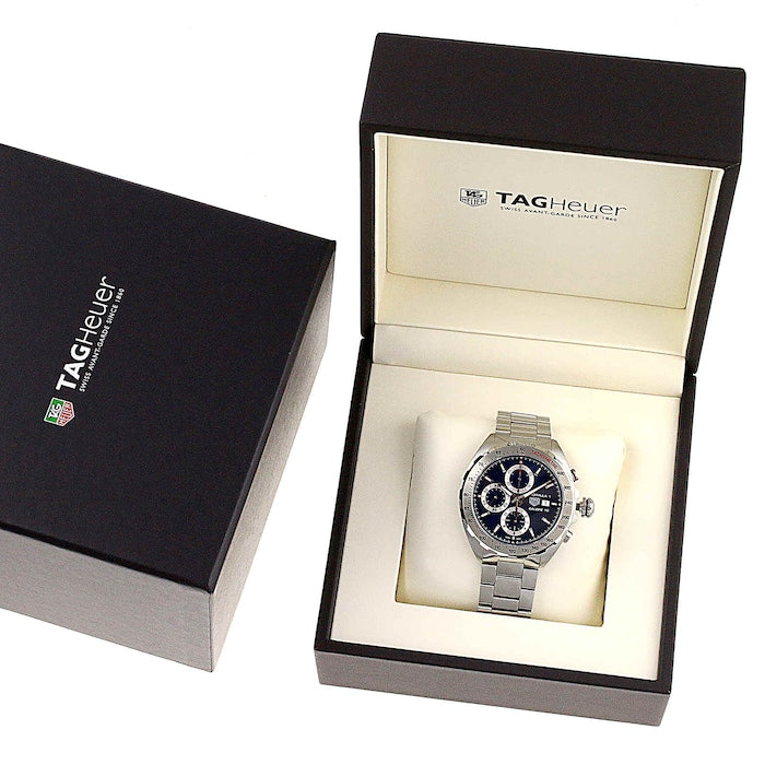 Shop Authentic Tag Heuer Formula 1 Automatic Chronograph Blue Dial Silver Strap Watch for Men - CAZ2015.BA0876 - Luxxuri