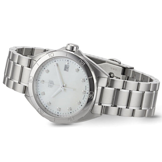 Shop Authentic Tag Heuer Formula 1 Diamonds Mother of Pearl White Dial Watch for Women - WBJ1319.BA0666 - Luxxuri