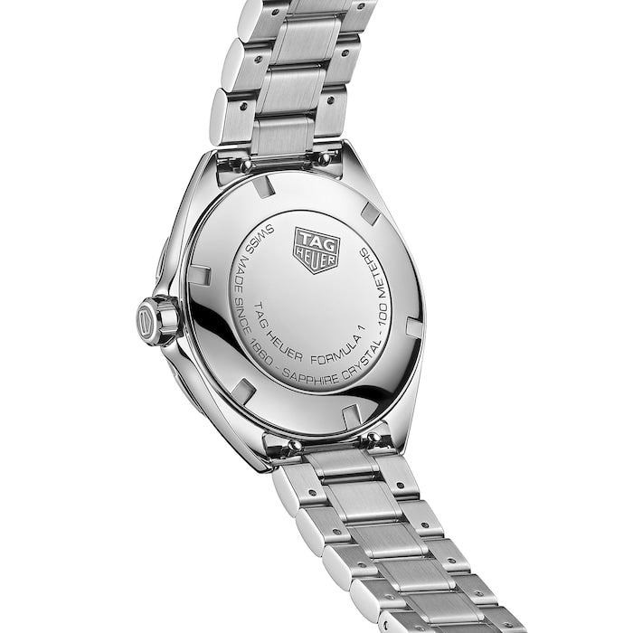 Shop Authentic Tag Heuer Formula 1 Quartz Diamonds Blue Dial Silver Steel Strap Watch for Women - WBJ1316.BA0666 - Luxxuri