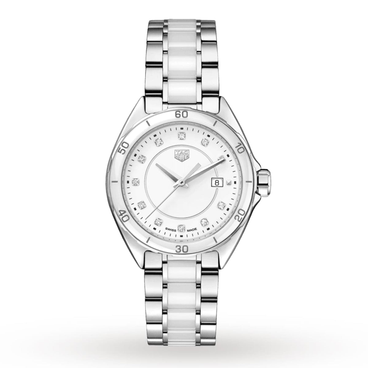 Shop Authentic Tag Heuer Formula 1 Diamonds White Dial Two Tone Steel Strap Watch for Women - WBJ141AD.BA0974 - Luxxuri