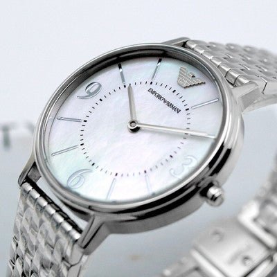 Shop Authentic Emporio Armani Kappa Mother of Pearl Dial Silver Steel Watch For Women - AR2507 - Luxxuri