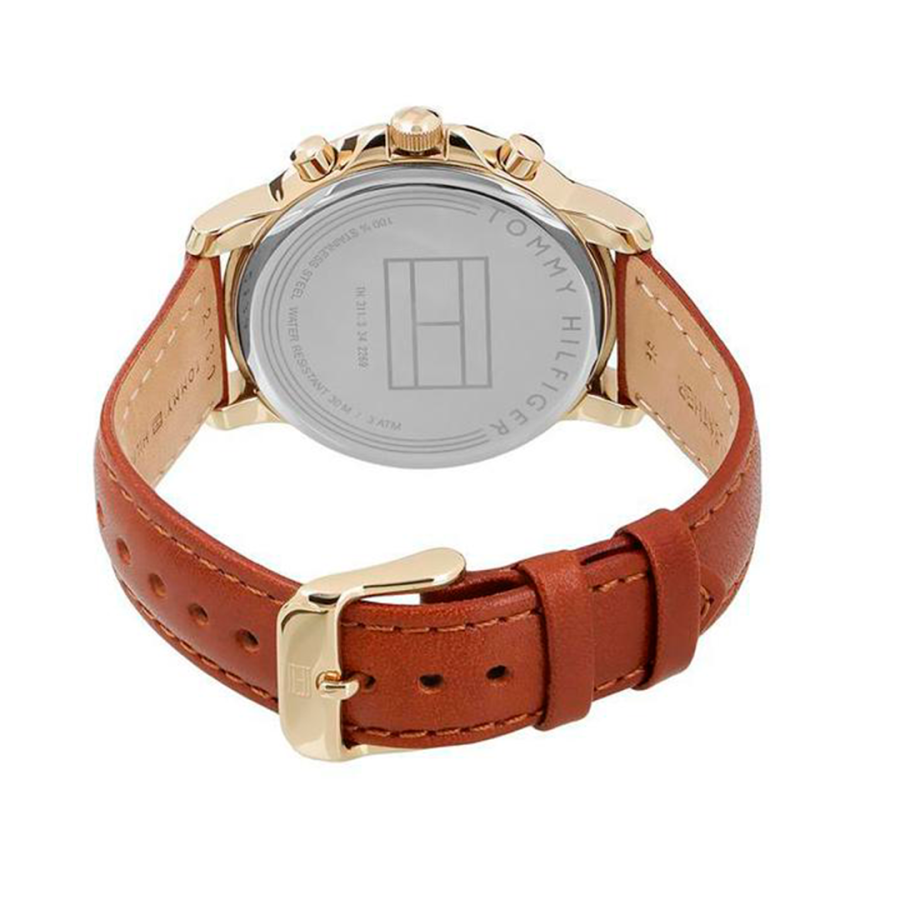 Shop Authentic Tommy Hilfiger Claudia Rose Gold Dial Brown Leather Strap Watch for Women - 1781818 - Luxxuri