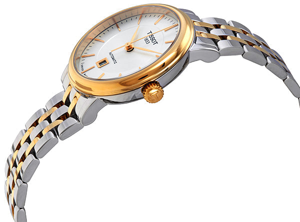Shop Authentic Tissot T Classic Carson Premium 30 White Dial Two Tone Steel Strap Watch for Women - T122.207.22.031.01 - Luxxuri