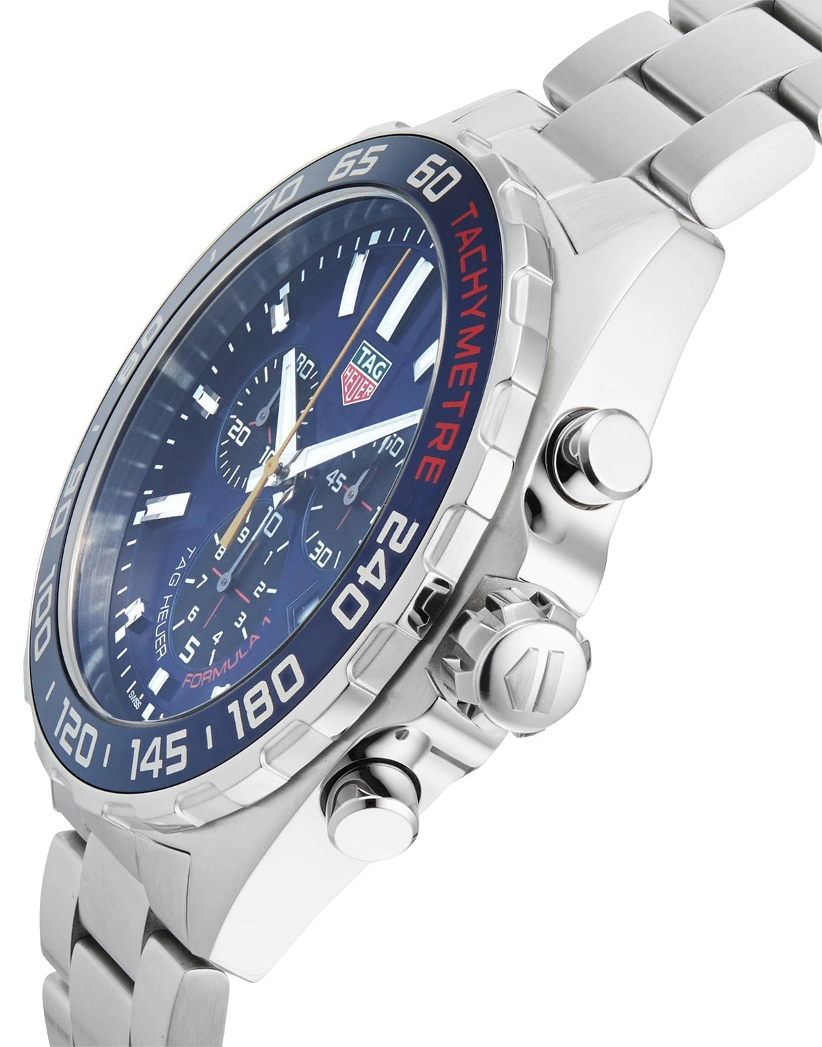 Shop Authentic Tag Heuer Formula 1 Red Bull Racing Chronograph Blue Dial Silver Steel Strap Watch for Men - CAZ101AK.BA0842 - Luxxuri