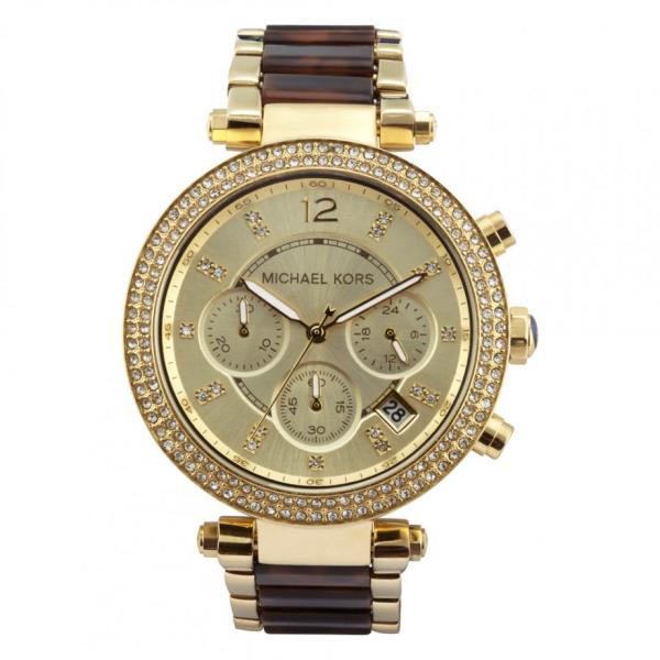 Shop Authentic Michael Kors Parker Gold Dial Two Tone Steel Strap Watch for Women - MK5688 - Luxxuri