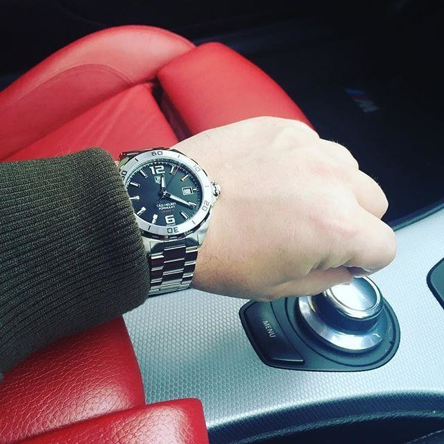 Shop Authentic Tag Heuer Formula 1 Stainless Steel 41mm Black Dial Silver Steel Strap Watch for Men - WAZ1112.BA0875 - Luxxuri