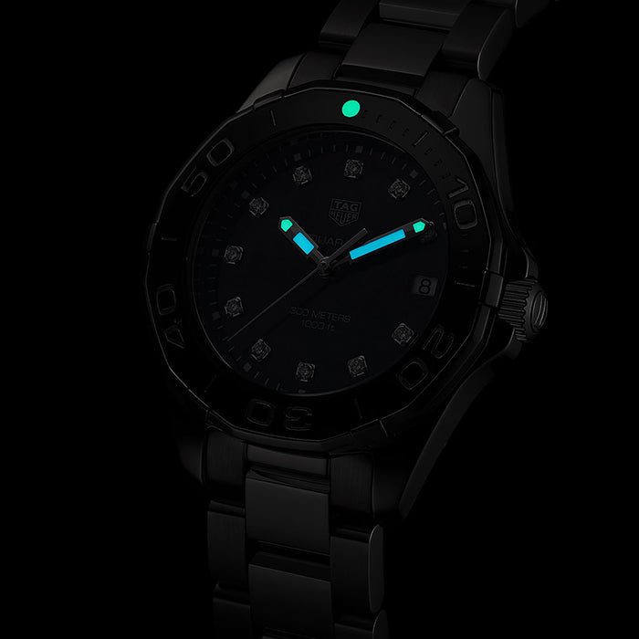 Shop Authentic Tag Heuer Aquaracer Black Dial Watch for Women - WAY131M.BA0748 - Luxxuri