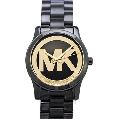Shop Authentic Michael Kors Runway Black Dial Black Steel Strap Watch for Women - MK6057 - Luxxuri