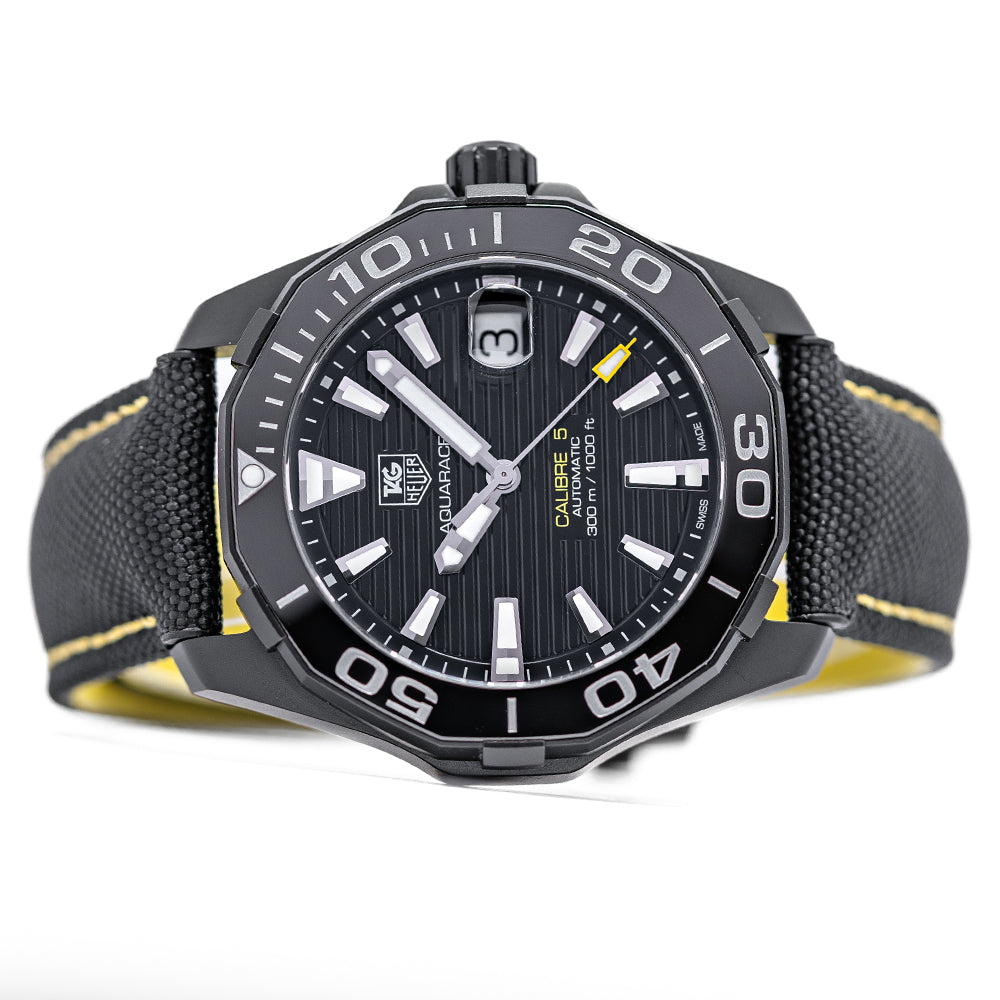 Shop Authentic Tag Heuer Aquaracer Black Dial Watch for Men - WAY218A.FC6362 - Luxxuri