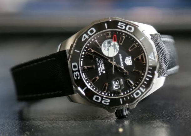 Shop Authentic Tag Heuer Aquaracer Moon Black Dial Watch for Men - WAY201J.FC6370 - Luxxuri