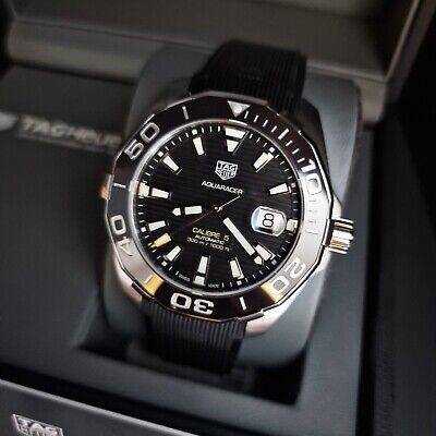 Shop Authentic Tag Heuer Aquaracer Black Dial Watch for Men - WAY201A.FT6142 - Luxxuri