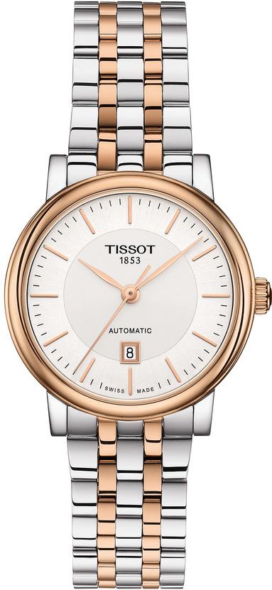 Shop Authentic Tissot T Classic Carson Premium 30 White Dial Two Tone Steel Strap Watch for Women - T122.207.22.031.01 - Luxxuri