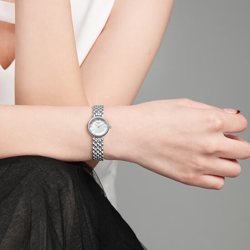 Shop Authentic Tissot T Lovely Mother of Pearl Dial Silver Steel Strap Watch for Women - T140.009.11.111.00 - Luxxuri