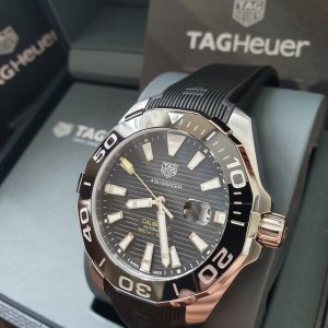 Shop Authentic Tag Heuer Aquaracer Black Dial Watch for Men - WAY201A.FT6142 - Luxxuri