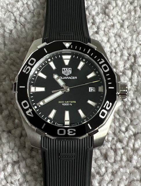 Shop Authentic Tag Heuer Aquaracer Black Dial Watch for Men - WAY111A.FT6151 - Luxxuri