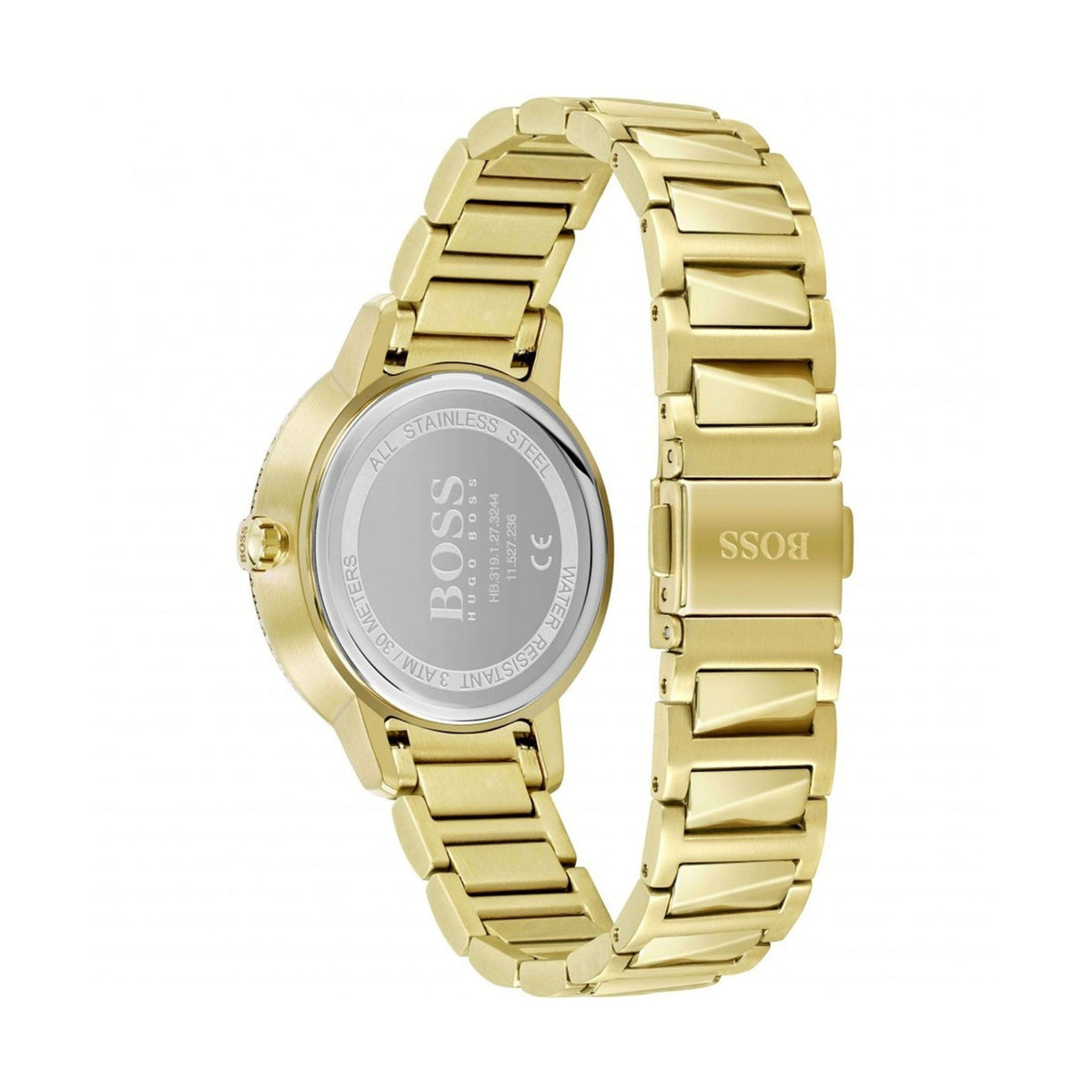Shop Authentic Hugo Boss Signature Gold Dial Gold Steel Strap Watch for Women - 1502541 - Luxxuri