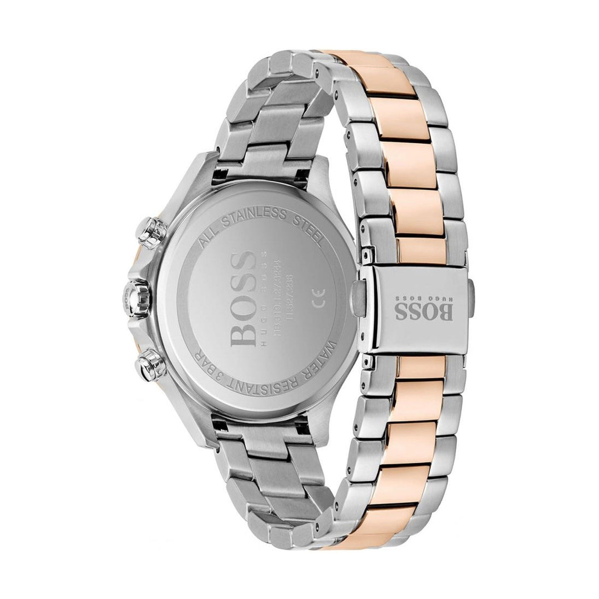 Shop Authentic Hugo Boss Signature Silver Dial Two Tone Steel Strap Watch for Women - 1502567 - Luxxuri
