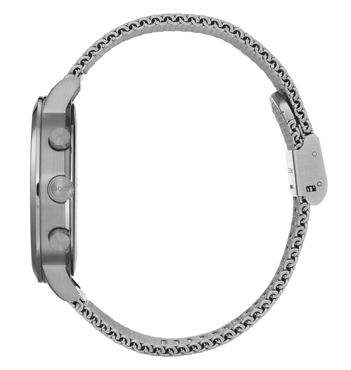Shop Authentic Hugo Boss Spirit Brown Dial Silver Mesh Bracelet Watch for Men - 1513694 - Luxxuri