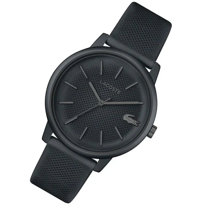 Lacoste 12.12 Move Gray Dial Gray Silicon Strap Watch for Men - 2011242