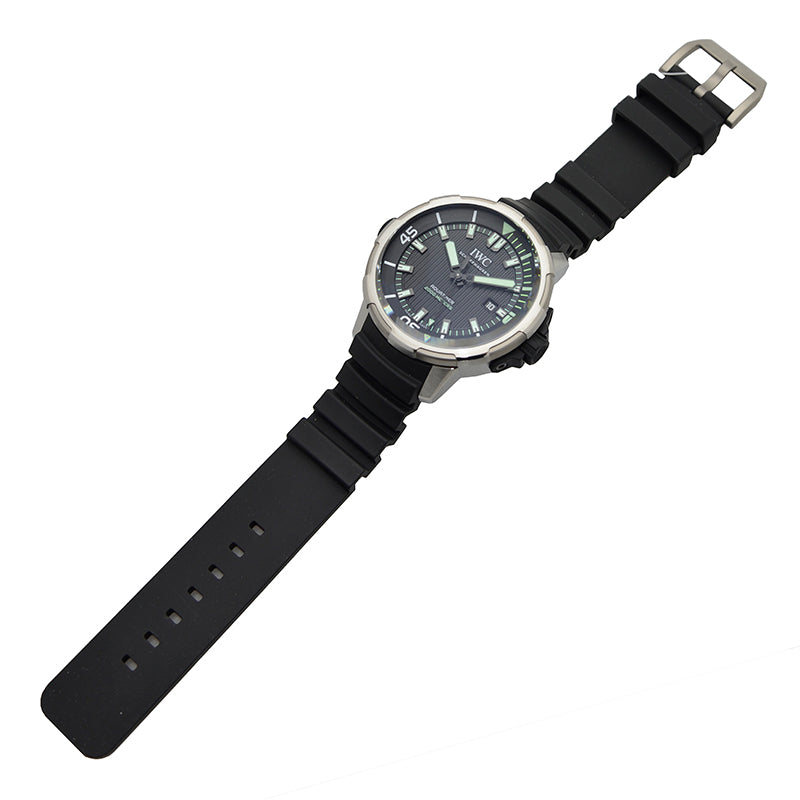 Shop Authentic IWC Aquatimer Automatic 2000 Black Dial Black Rubber Strap Watch for Men - IW358002 - Luxxuri