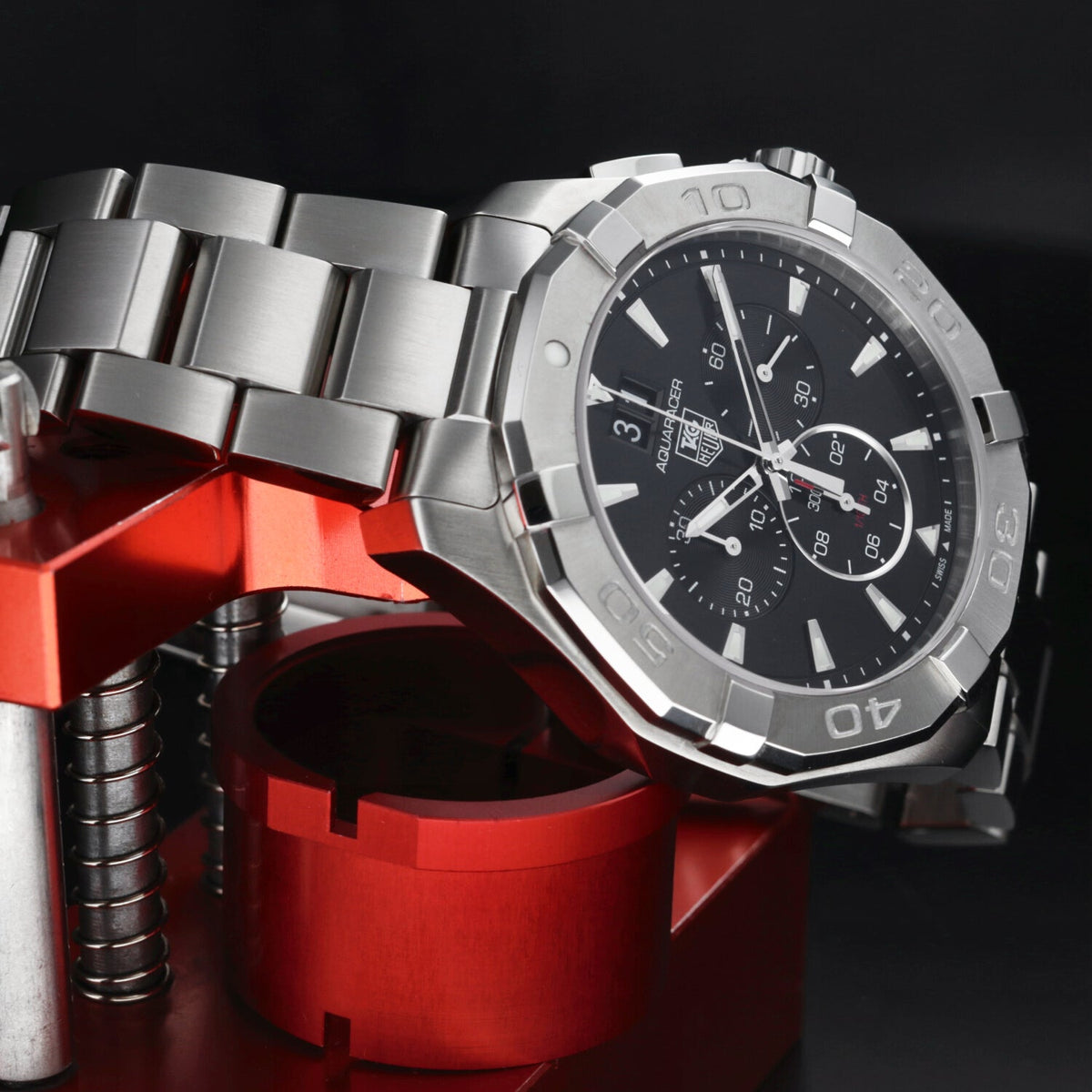 Shop Authentic Tag Heuer Aquaracer Black Dial Watch for Men - CAY1110.BA0927 - Luxxuri