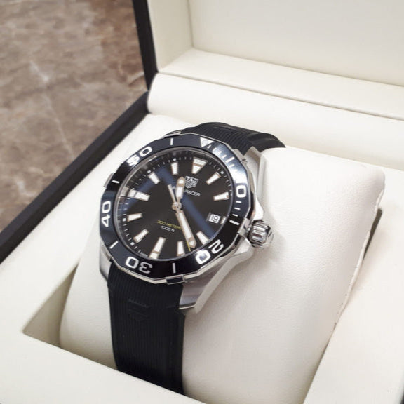 Shop Authentic Tag Heuer Aquaracer Black Dial Watch for Men - WAY111A.FT6151 - Luxxuri