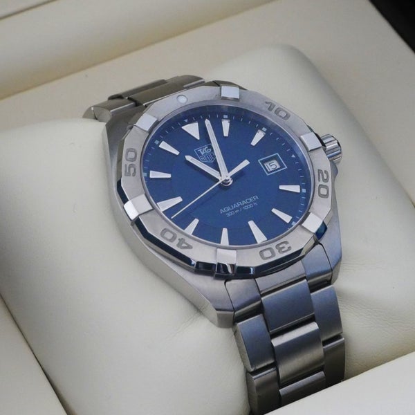 Shop Authentic Tag Heuer Aquaracer Blue Dial Watch for Men - WAY1112.BA0928 - Luxxuri
