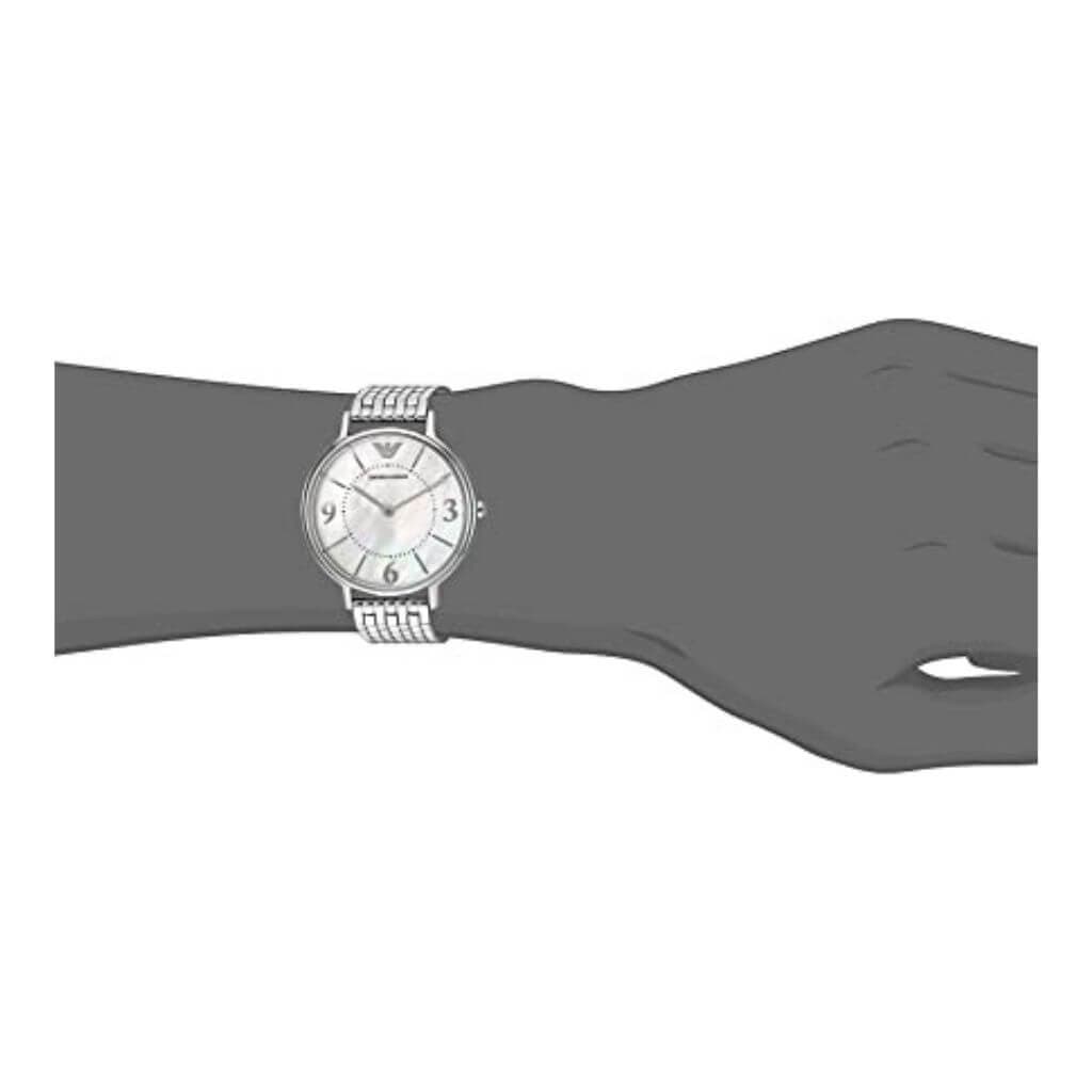 Shop Authentic Emporio Armani Kappa Mother of Pearl Dial Silver Steel Watch For Women - AR2507 - Luxxuri