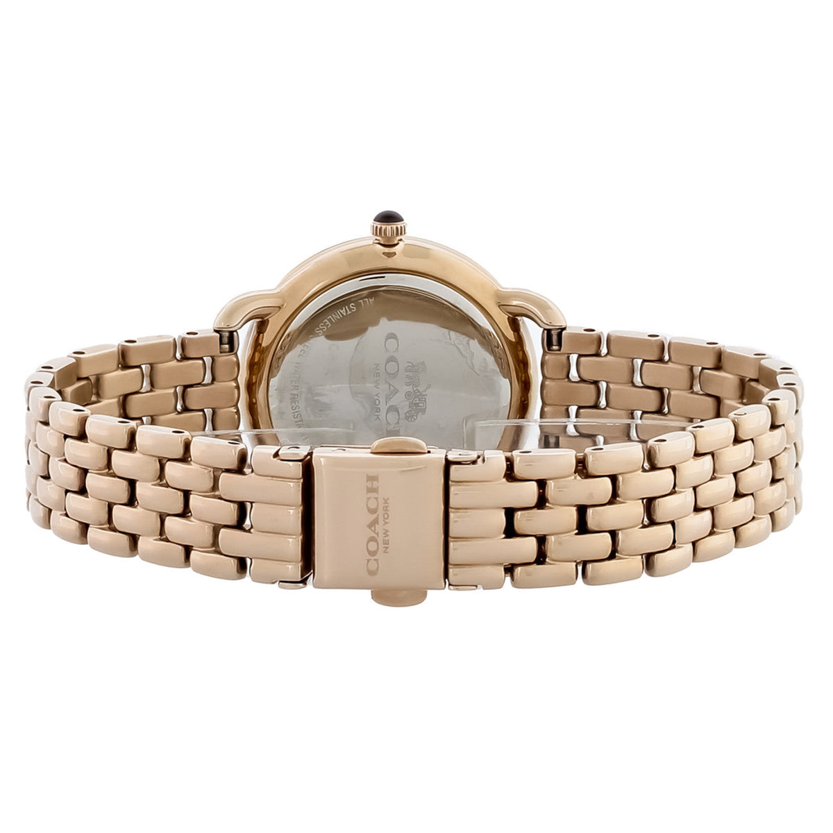 Coach Delancey White Dial Rose Gold Steel Strap Watch for Women - 14502783