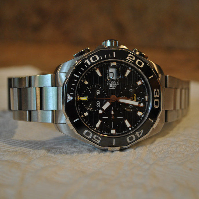 Shop Authentic Tag Heuer Aquaracer Black Dial Watch for Men - CAY211A.BA0927 - Luxxuri