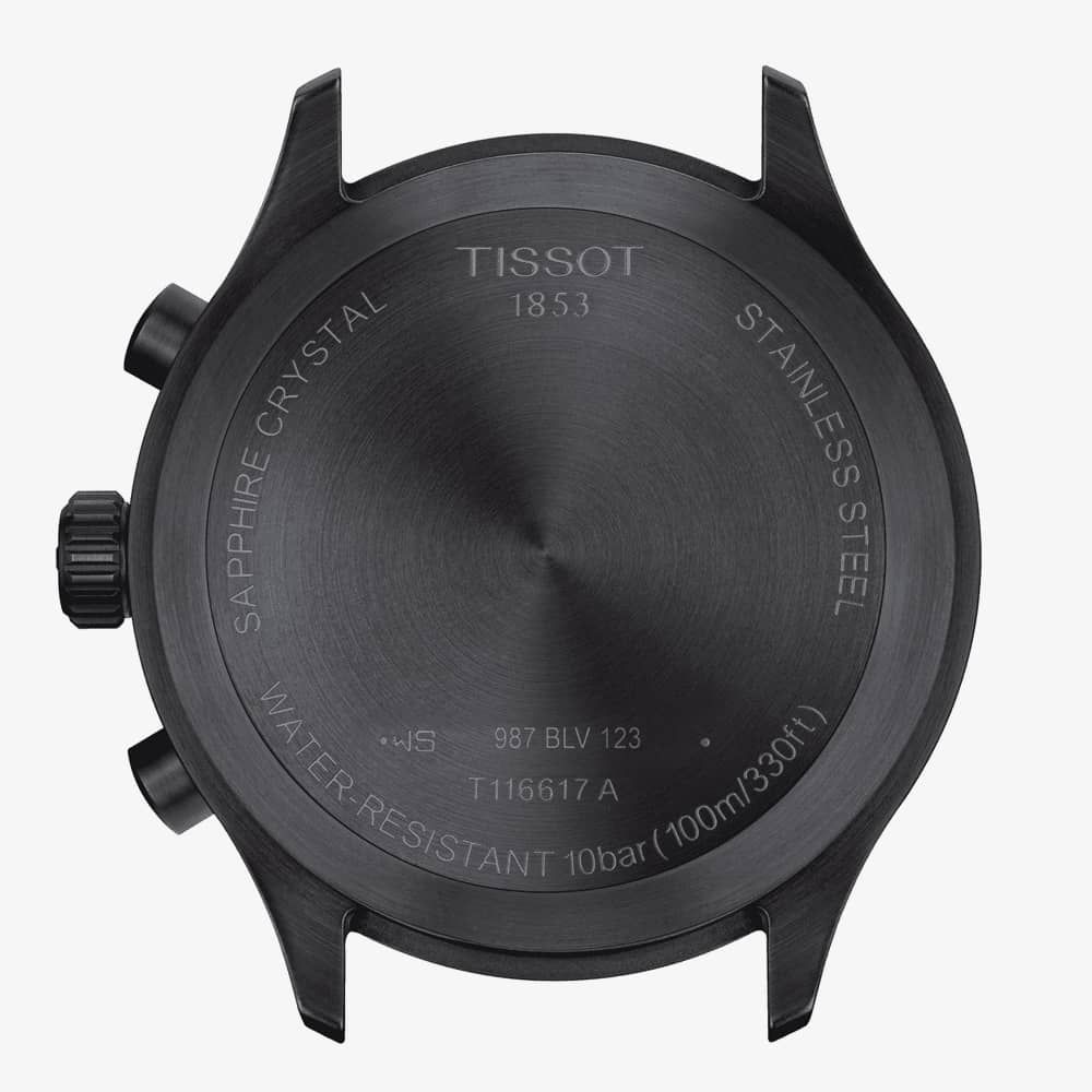 Shop Authentic Tissot Chrono XL Quartz Black Dial Brown Leather Strap Watch For Men - T116.617.36.052.03 - Luxxuri