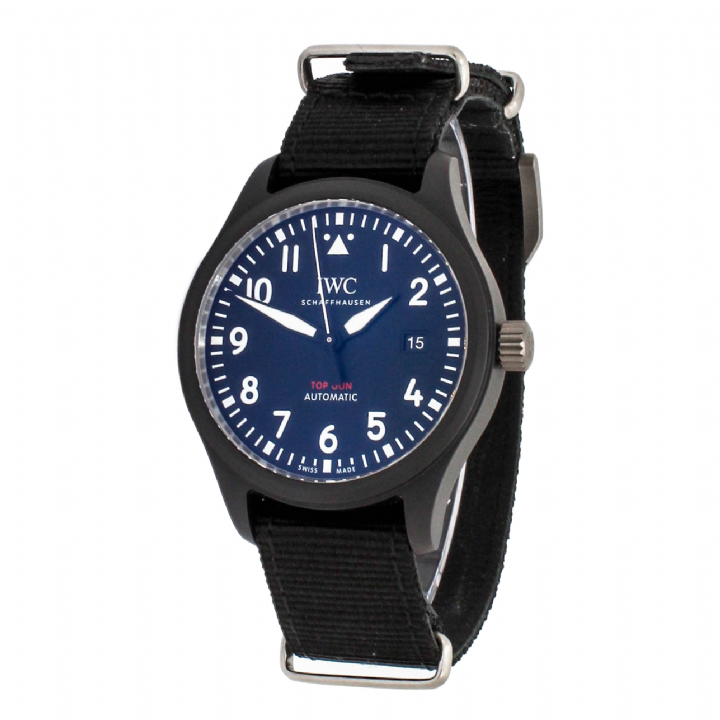Shop Authentic IWC Pilot Watch Chronograph Top Gun Edition Black Dial Black Nylon Strap Watch for Men - IW326901 - Luxxuri