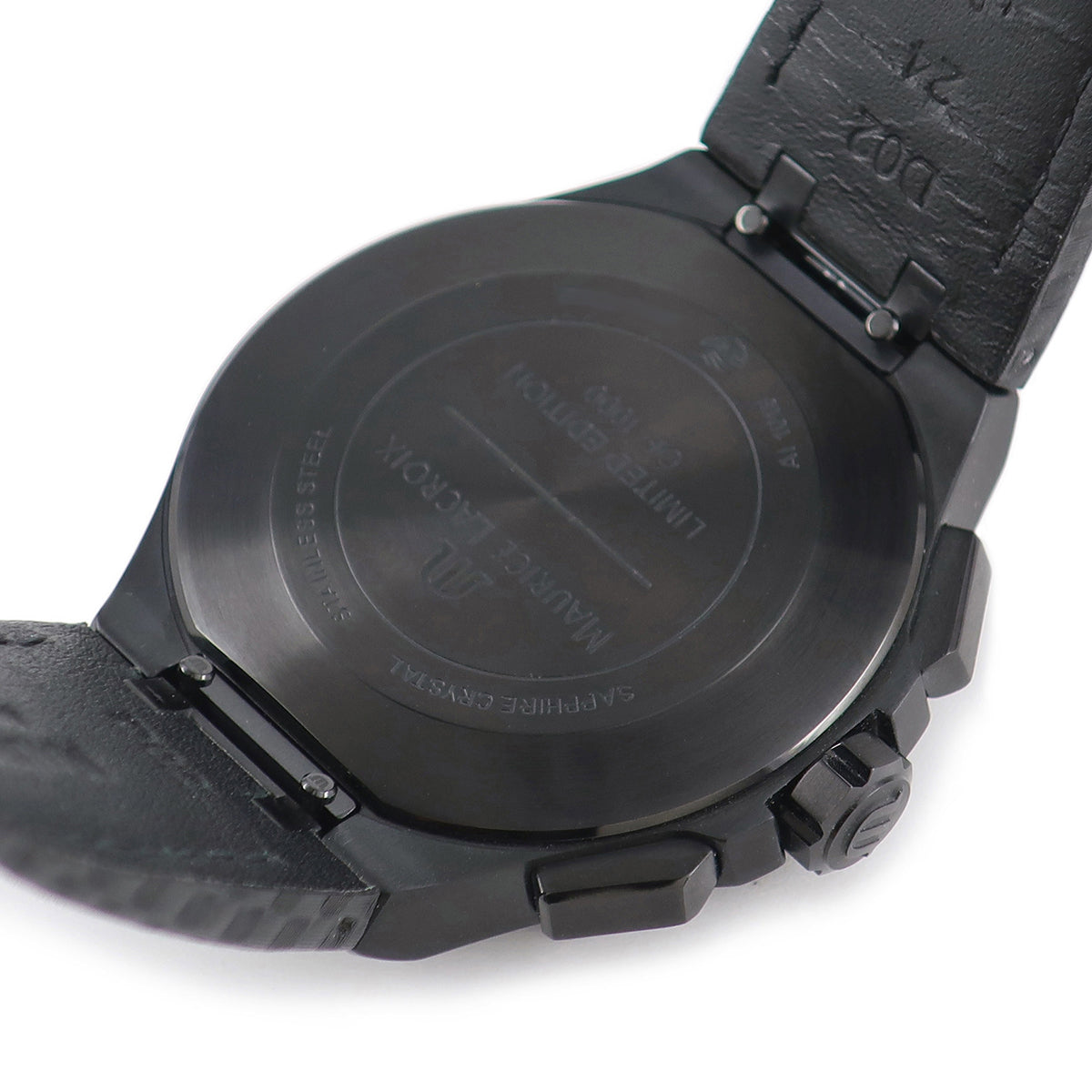 Shop Authentic Maurice Lacroix Aikon Chronograph Limited Edition Black Dial Black Leather Strap Watch for Men - AI1018-PVB01-337-1 - Luxxuri