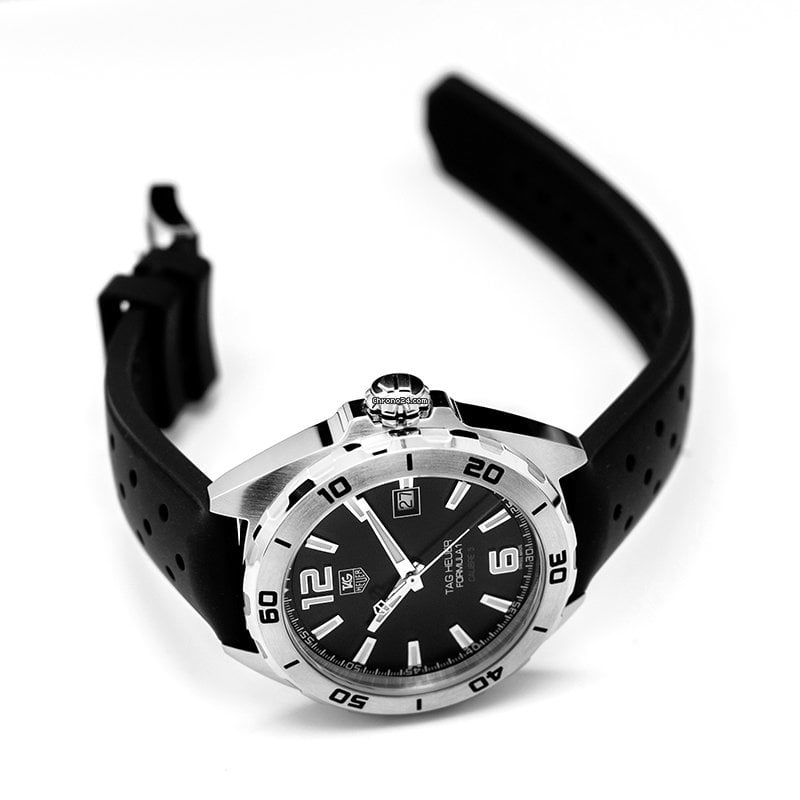 Shop Authentic Tag Heuer Formula 1 Automatic Black Dial Black Rubber Strap Watch for Men - WAZ2113.FT8023 - Luxxuri