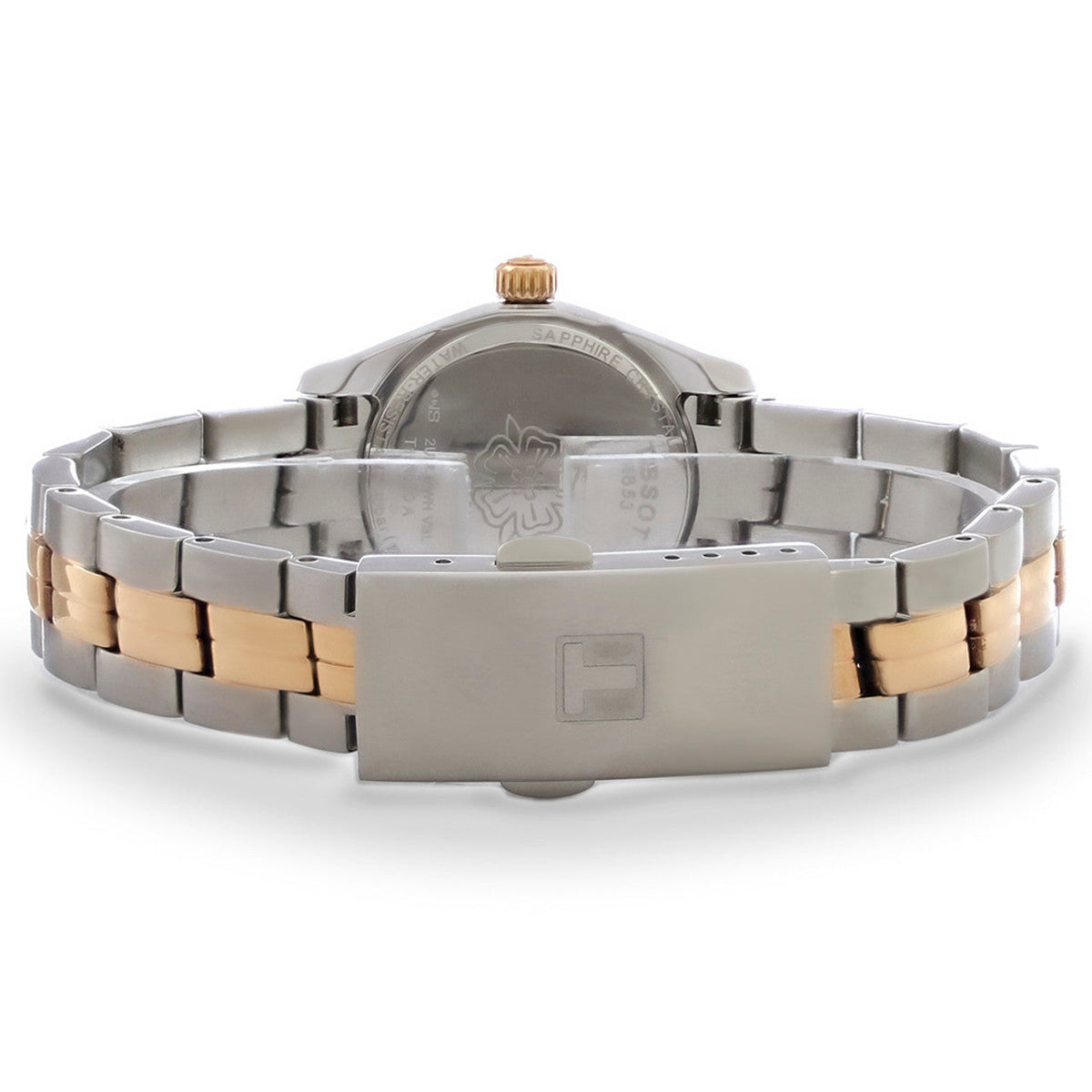 Shop Authentic Tissot T Classic PR100 Mother of Pearl Dial Two Tone Steel Strap Watch for Women - T101.010.22.111.01 - Luxxuri