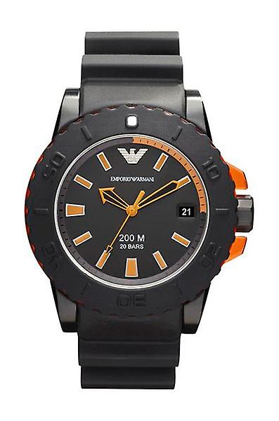 Shop Authentic Emporio Armani Sportivo Quartz Black Dial Black Silicone Strap Watch For Men - AR5969 - Luxxuri
