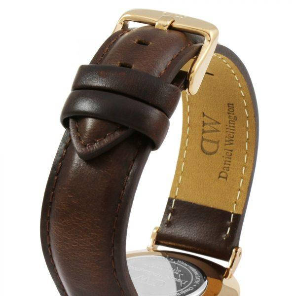 Shop Authentic Daniel Wellington Classic Bristol Black Dial Brown Leather Strap Watch for Men - DW00100137 - Luxxuri