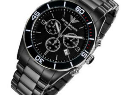 Shop Authentic Emporio Armani Black Ceramic Chronograph Black Dial Watch For Men - AR1421 - Luxxuri