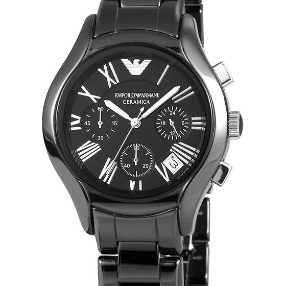 Shop Authentic Emporio Armani Black Ceramic Dial Ceramic Strap Watch For Women - AR1401 - Luxxuri