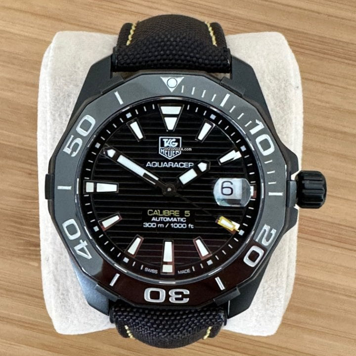 Shop Authentic Tag Heuer Aquaracer Black Dial Watch for Men - WAY218A.FC6362 - Luxxuri