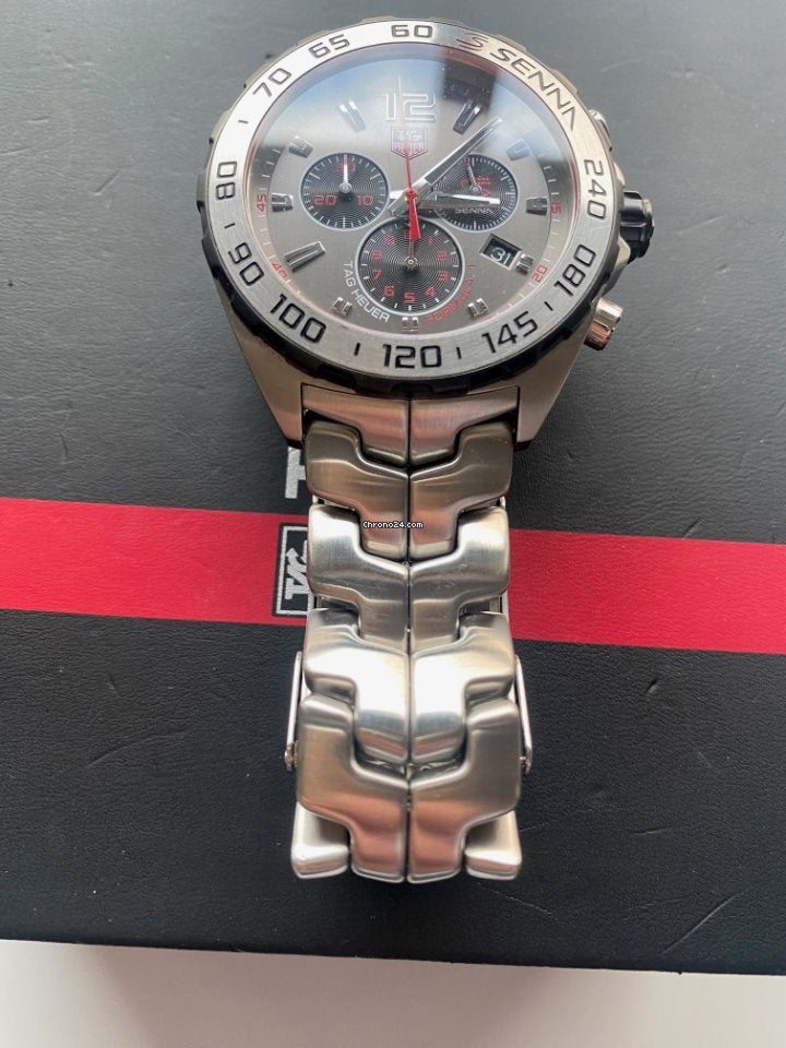 Shop Authentic Tag Heuer Formula 1 Special Edition Chronograph Grey Dial Silver Steel Strap Watch for Men - CAZ1012.BA0883 - Luxxuri