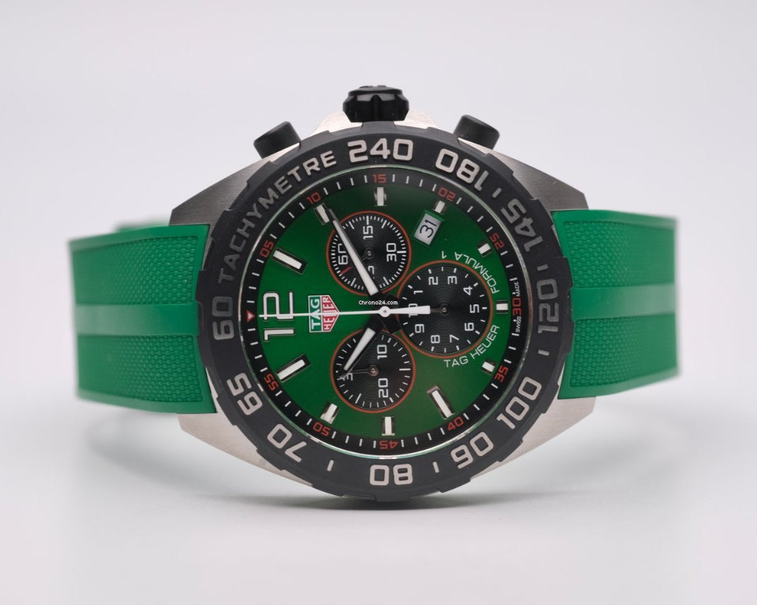Shop Authentic Tag Heuer Formula 1 Green Dial Watch for Men - CAZ101AP.FT8056 - Luxxuri