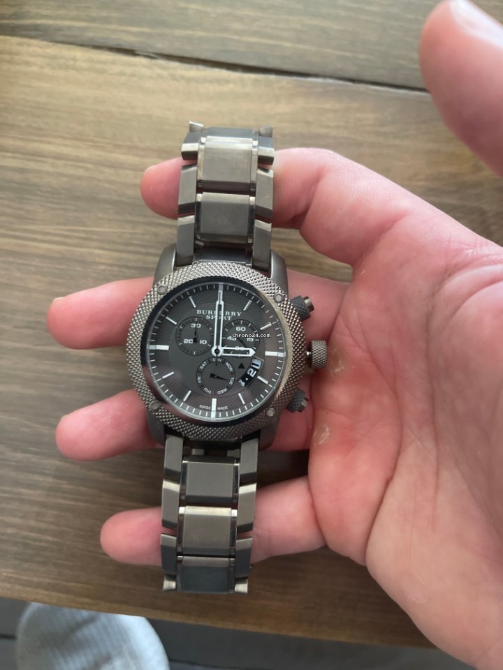 Shop Authentic Burberry Chrono Sport Brown Dial Brown Steel Strap Watch for Men - BU7716 - Luxxuri