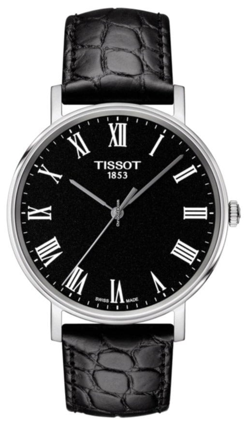 Shop Authentic Tissot T Classic Dream Black Dial Black Leather Strap Watch for Men - T122.410.16.053.00 - Luxxuri