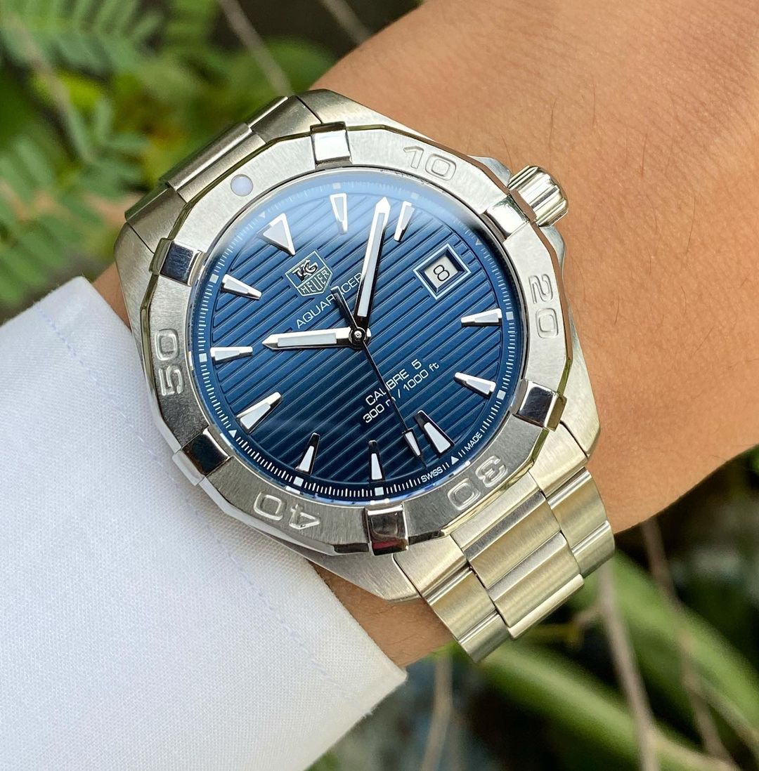 Shop Authentic Tag Heuer Aquaracer Blue Dial Watch for Men - WAY2112.BA0928 - Luxxuri