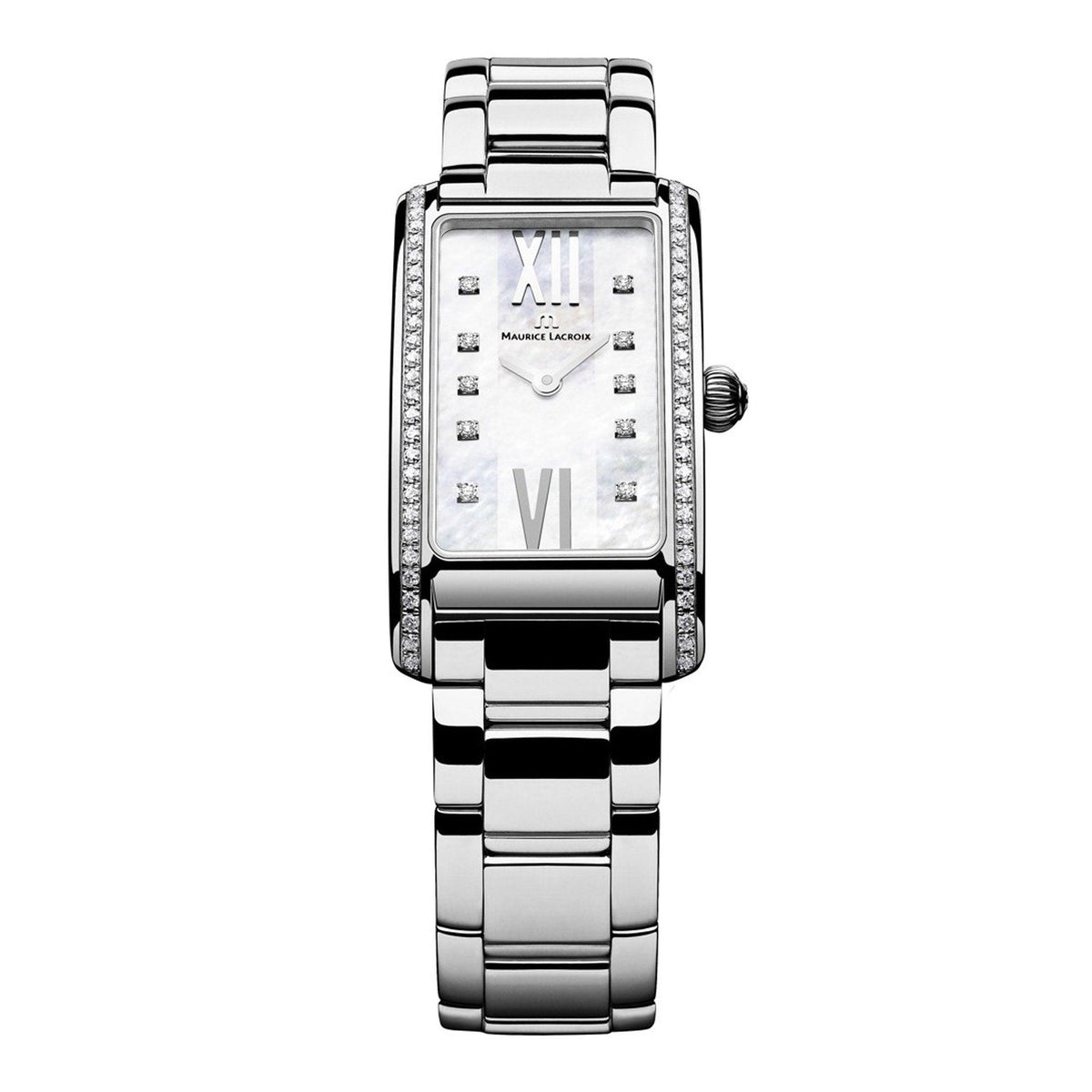Shop Authentic Maurice Lacroix Fiaba Diamonds White Dial Silver Steel Strap Watch for for Women - FA2164-SD532-170 - Luxxuri