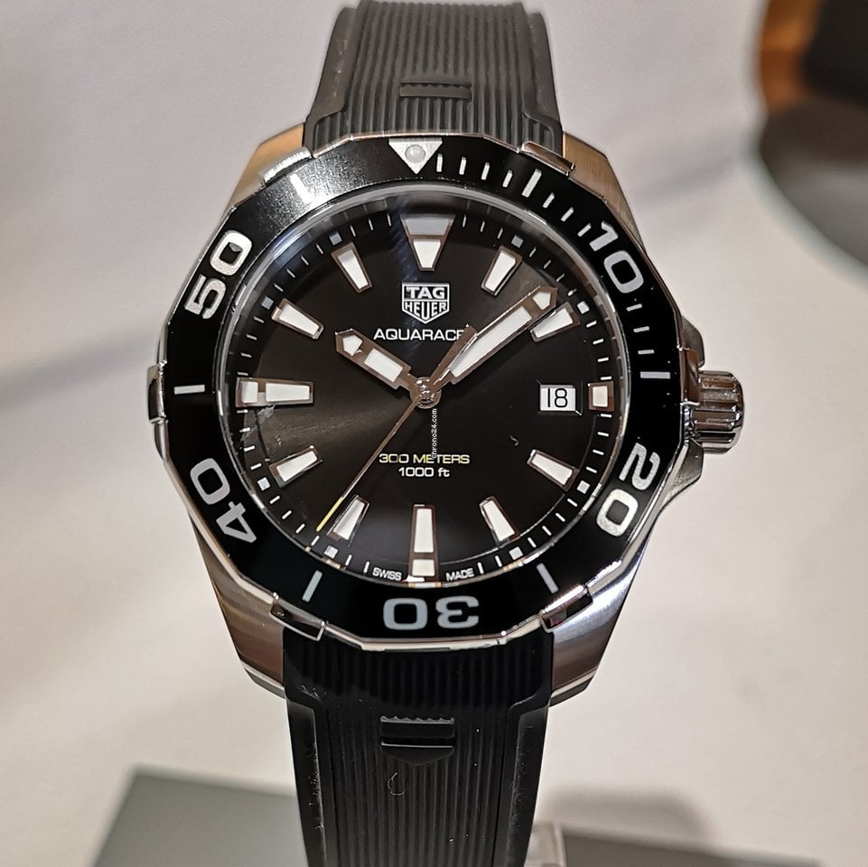 Shop Authentic Tag Heuer Aquaracer Black Dial Watch for Men - WAY111A.FT6151 - Luxxuri